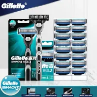 16 Gillette Mach 3 Lưỡi dao cạo nam Thiết bị cạo râu với lưỡi dao cạo lưỡi dao cạo mach 3 gillette